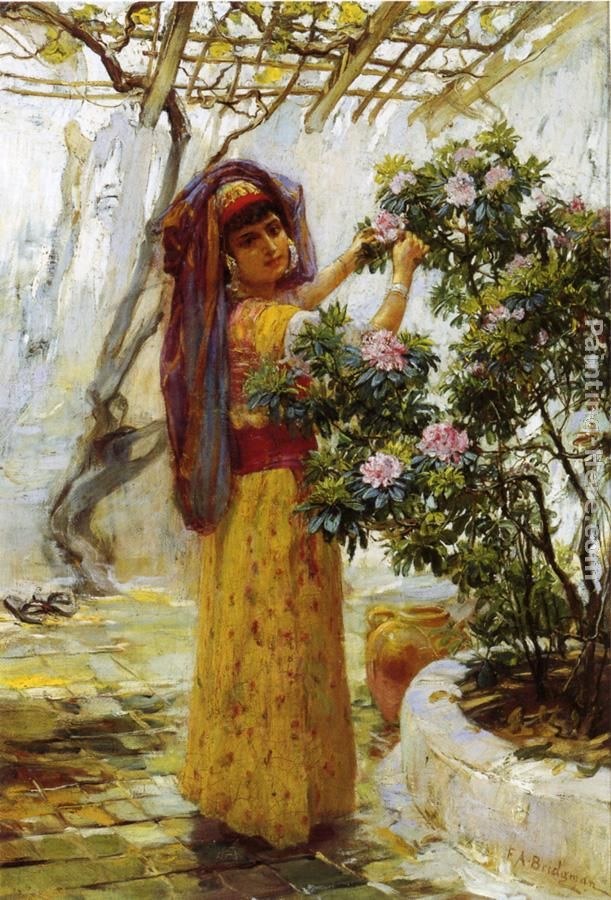 Frederick Arthur Bridgman In the Courtyard